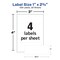 Avery Multi-Use Permanent Labels, 1" x 2.75", White, Non-Printable, 128 Blank Labels Total (6113) - 36 Pack